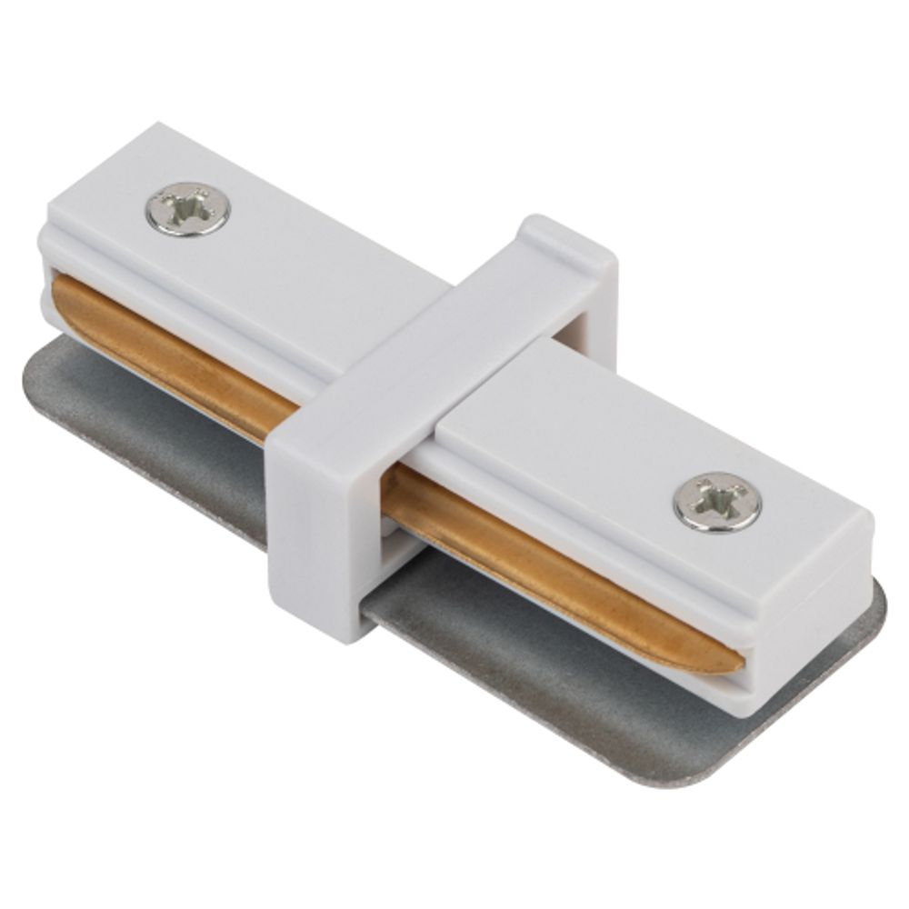 Коннектор ЭРА TR-1PA-IC-WH прямой для однофазного шинопровода белый | Однофазный шинопровод и аксессуары