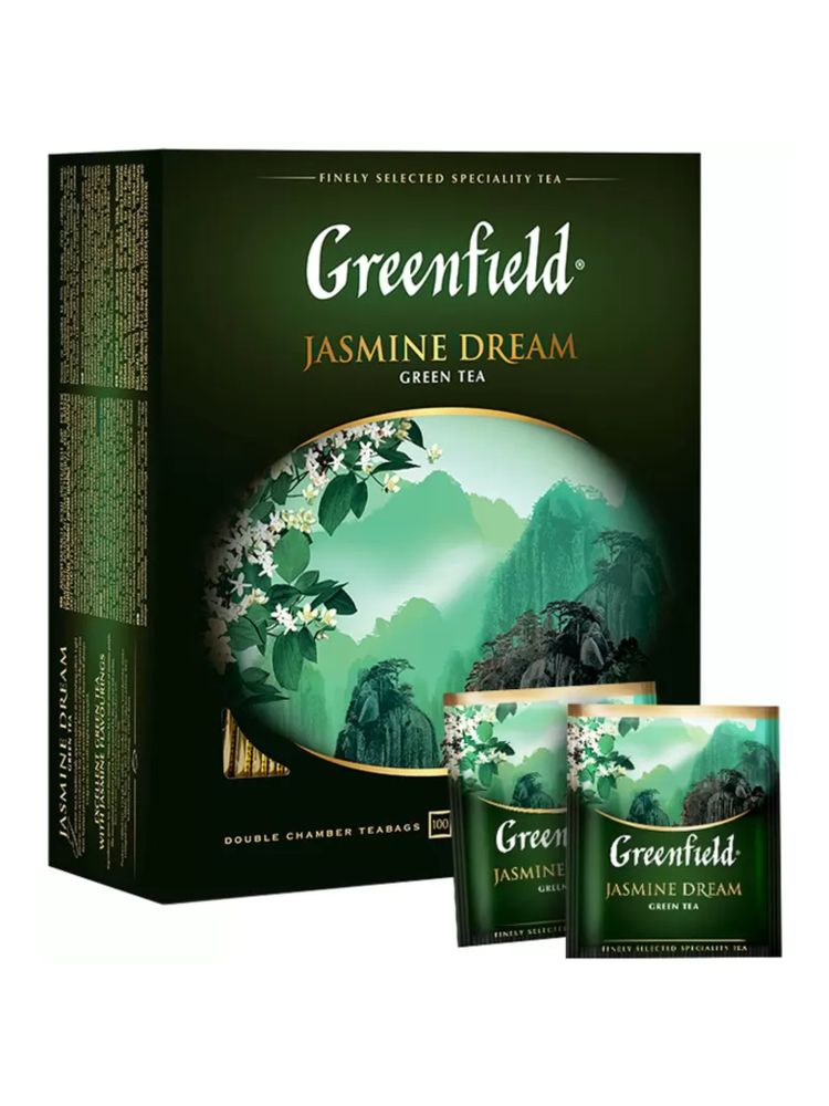 Чай зеленый Greenfield Jasmine Dream в пакетиках 100 шт