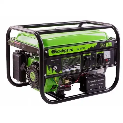 Генератор бензиновый Сибртех БС-3500Э