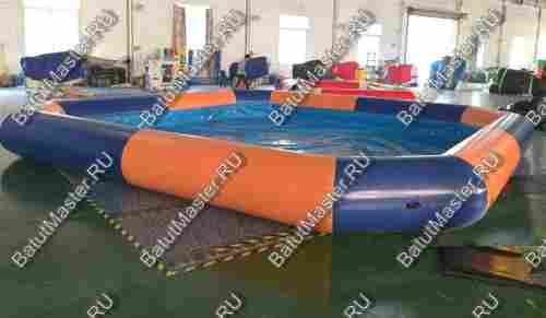 Квадратный надувной бассейн "Зебра" 4*4*0.5 м