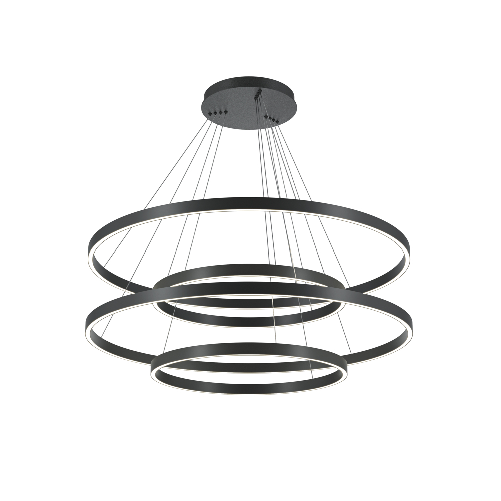 Люстра подвесная светодиодная диммируемая Maytoni Rim MOD058PL-L174BK