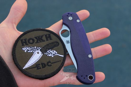 Нож складной Spyderco Paramilitary 2 C81GPDBL2 c клинком из стали CPM-S110V, рукоять G10
