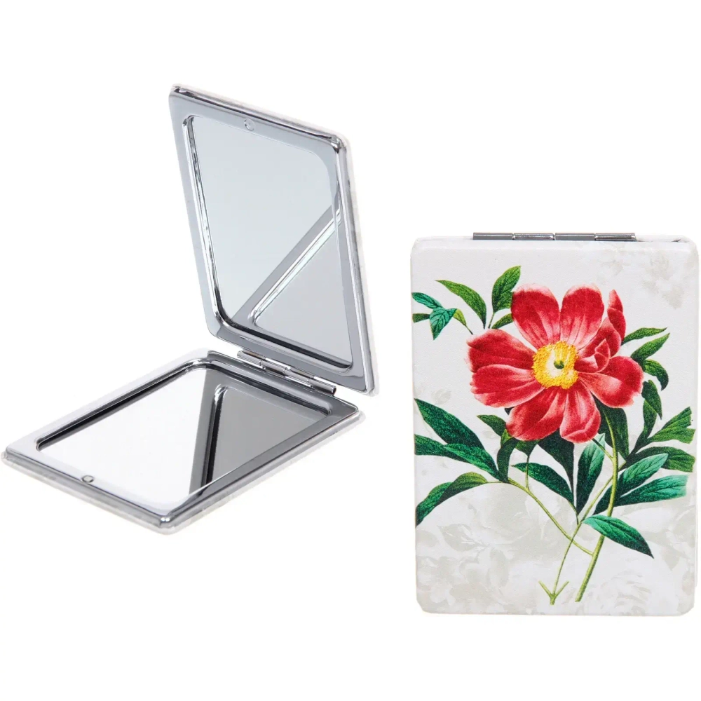 Зеркало косметическое двойное «ФРАТЕЛЛИ», циния, 6*8,5см (пакет с подвесом)