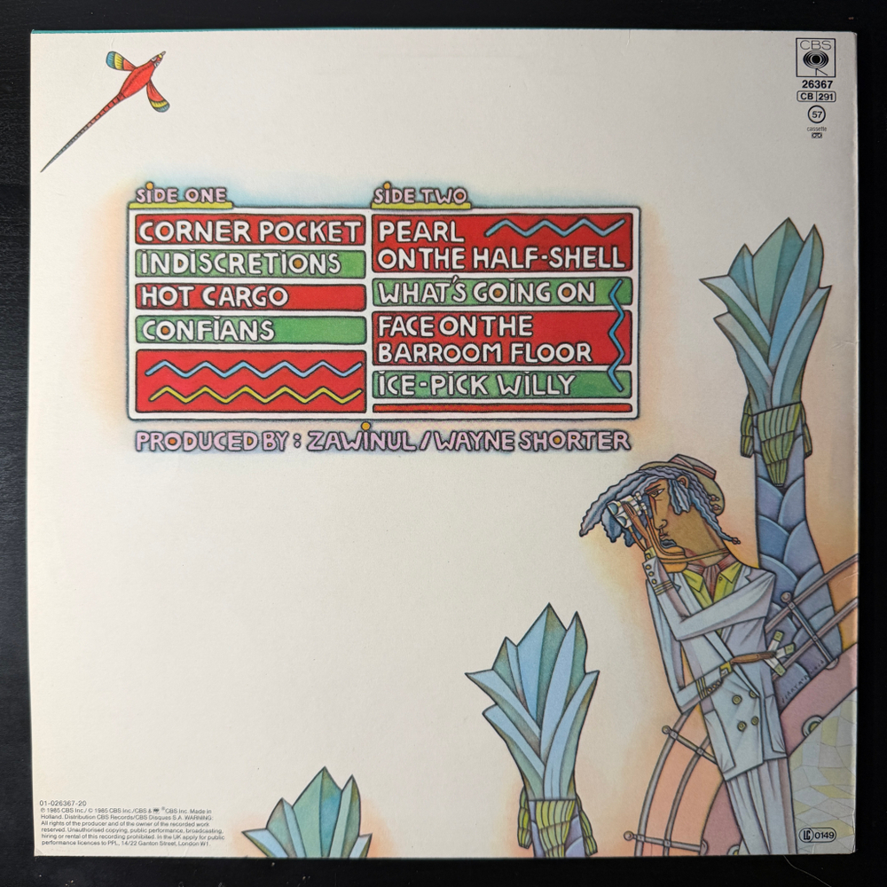 Weather Report ‎– Sportin' Life (Голландия 1985г.)