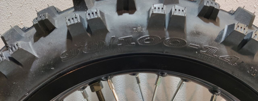 Колесо заднее в сборе 90/100-14" Питбайк BSE EX 125