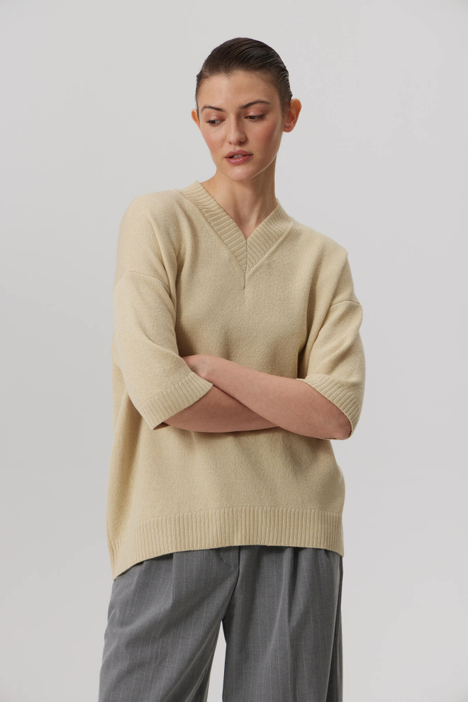 Джемпер из мериноса с шёлком