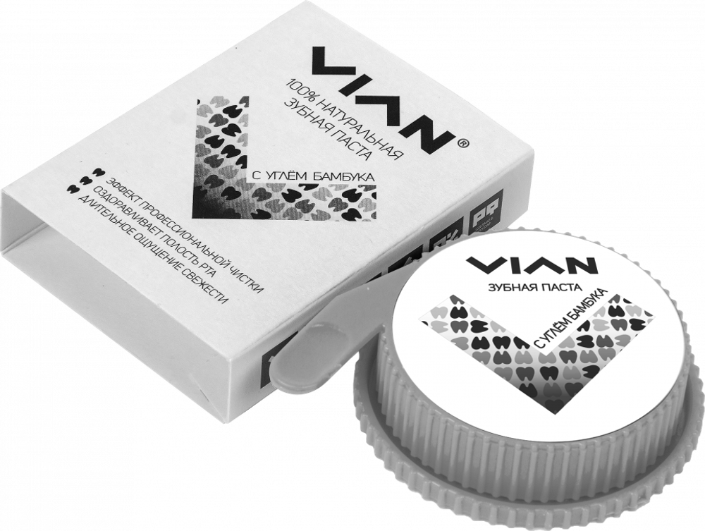 Концентрированная зубная паста с Углем бамбука, VIAN