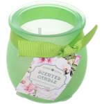 Свеча «Home decoration-Криспи» 5*5,5см в подсвечнике, микс 4 цвета C4015