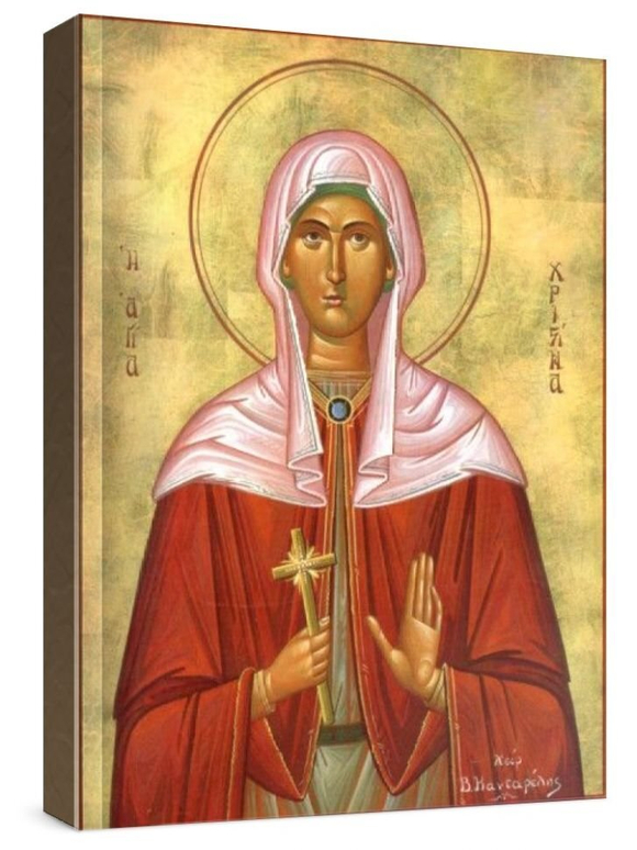 Христина Тирская (рукописная икона)