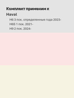 Щетки стеклоочистителя HUOYE Y8 600/475 мм на Haval H9 | AeroClip