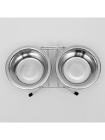 Миска двойная на подставке VM-2700, 2 х 240 мл; 2 x 360 мл