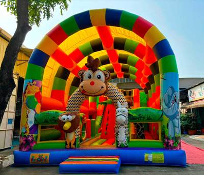 Коммерческий надувной батут «Страна Сафария 2» 10*6*6 м