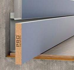 Вставка в плинтус Pro Design матовая эмаль по RAL, 2700x80 мм