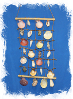 Декоративная сеть с ракушками 24*36 см