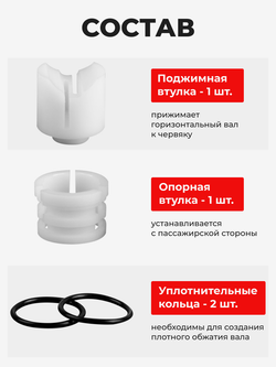 Ремкомплект рулевой рейки для ЭУР Toyota COROLLA (IX) [Кузов: CDE, NDE, NZE 120/121] (2002-2007) (R-47)