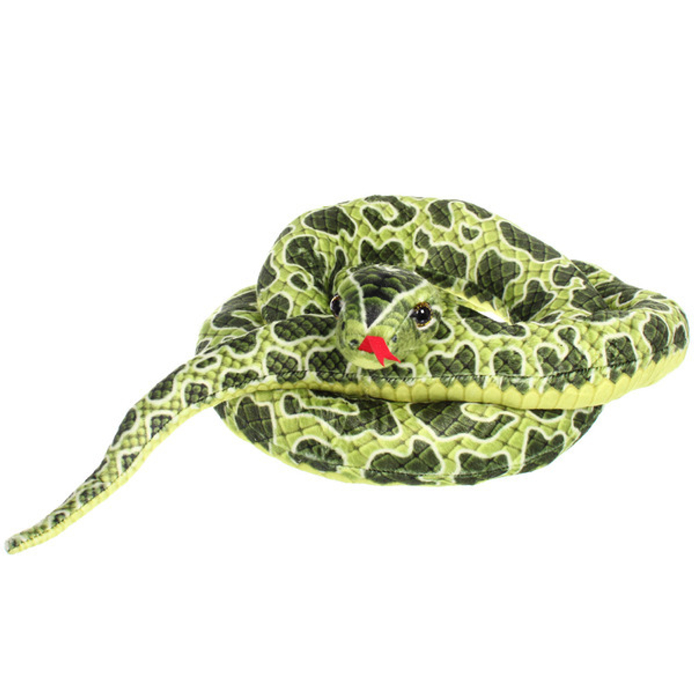 Мягкая игрушка «Змея» Волшебная 200 см, Зеленый