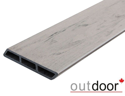 Доска заборная Ромбус ДПК Outdoor 122*22*3000 мм. браш серая микс