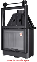 Каминная топка Экокамин Альфа 800 K с контргрузом