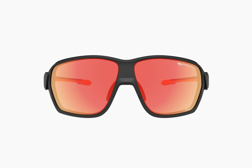 Спортивные очки с диоптриями Demetz M-Suit / Matte Black / Matte Orange V. Grey Photochromic Mirror Orange Cat.1 to 3
