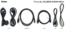 Монитор Iiyama 24;; ProLite XUB2492HSU-W1 1920x1080 IPS WLED 75Гц 5ms VGA HDMI DisplayPort