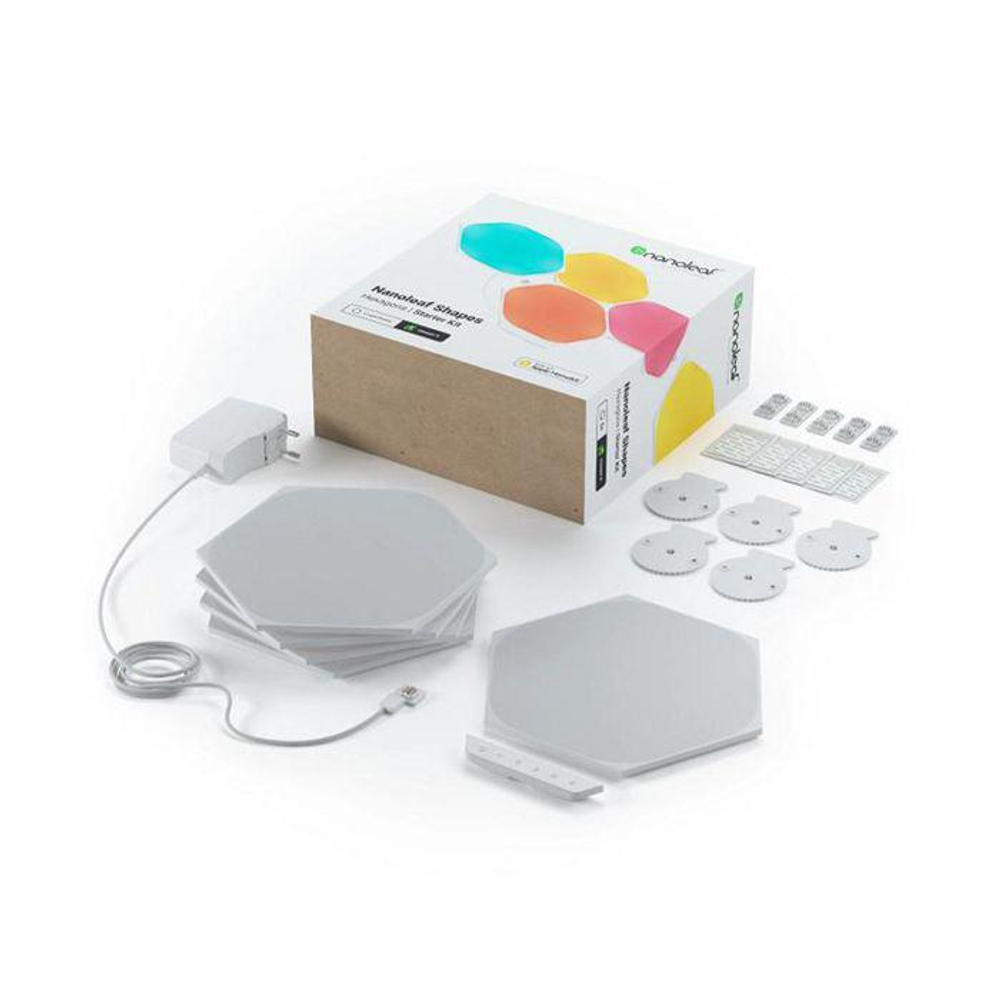 Умная светодиодная панель Nanoleaf Shapes Hexagons Starter Kit (комплект — 5 шт.)