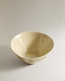 Zara Home миска из фаянса, цвет зелёный, 17.5 см