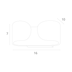 Бра Arte Lamp Parentesi A1419AP-1GY