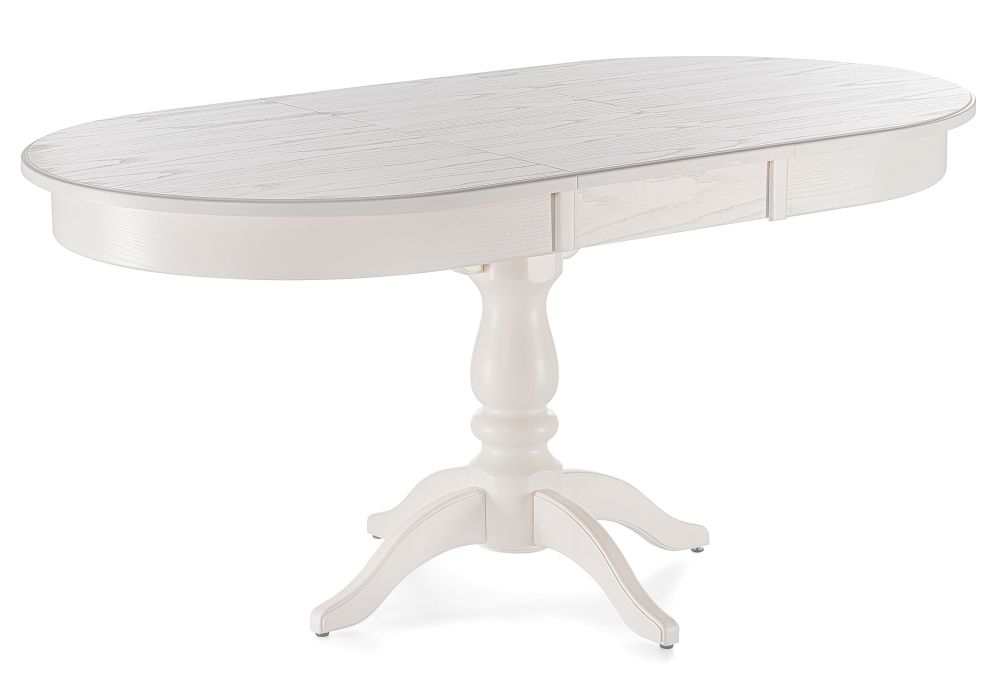 Стол Сайрус 120(160)х84х76 молочный