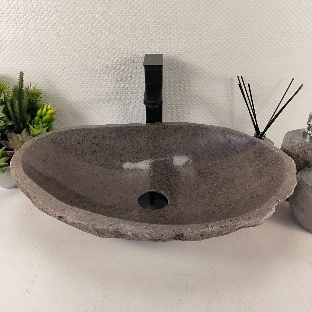 Раковина из речного камня RS-65450 57*38*14 0857