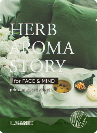 Тканевая маска с экстрактом розмарина L.SANIC Herb Aroma Story Relaxing Mask Sheet