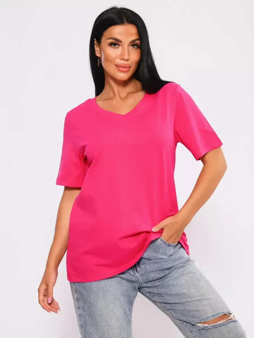 Футболка базовая большие размеры