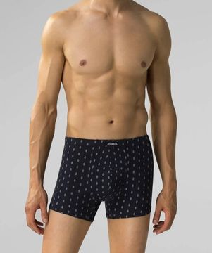 Трусы мужские боксеры (3шт), Atlantic 3MH-195, темно-синий + темно-голубой + серый