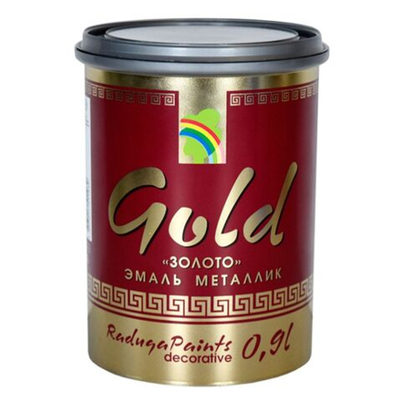 Декоративная эмаль Gold металлик "Радуга" ВД-АК 117 (0,45л)