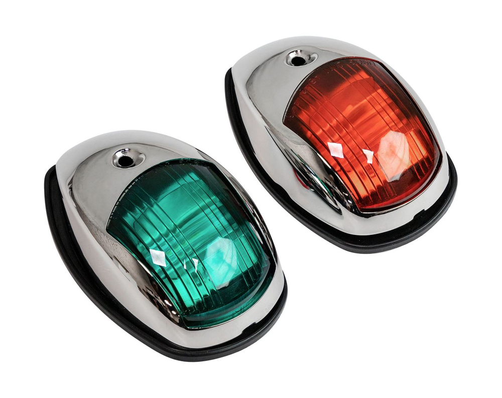 Огни ходовые светодиодные, комплект, нержавеющий корпус, 10-30 В