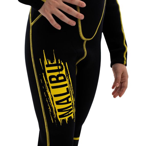 Гидрокостюм детский Marlin Malibu Junior 2,5 мм черно-желтый