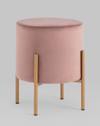 Пуф Кейси велюр пыльно-розовый