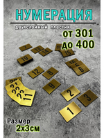 Нумерация гардеробная 301-400