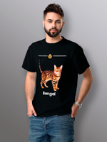 Футболка бенгальская кошка