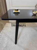 Кухонный раздвижной стол "Модерн", черный мрамор