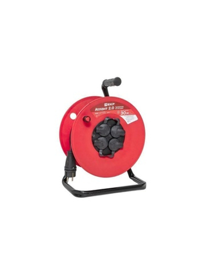 Удлинитель на катушке 4х30м с заземл. 16А IP44 Атлант 2.0 3.5кВт КГ 3х1.5 PROxima EKF UKA02-16-315R-4-30-IP44