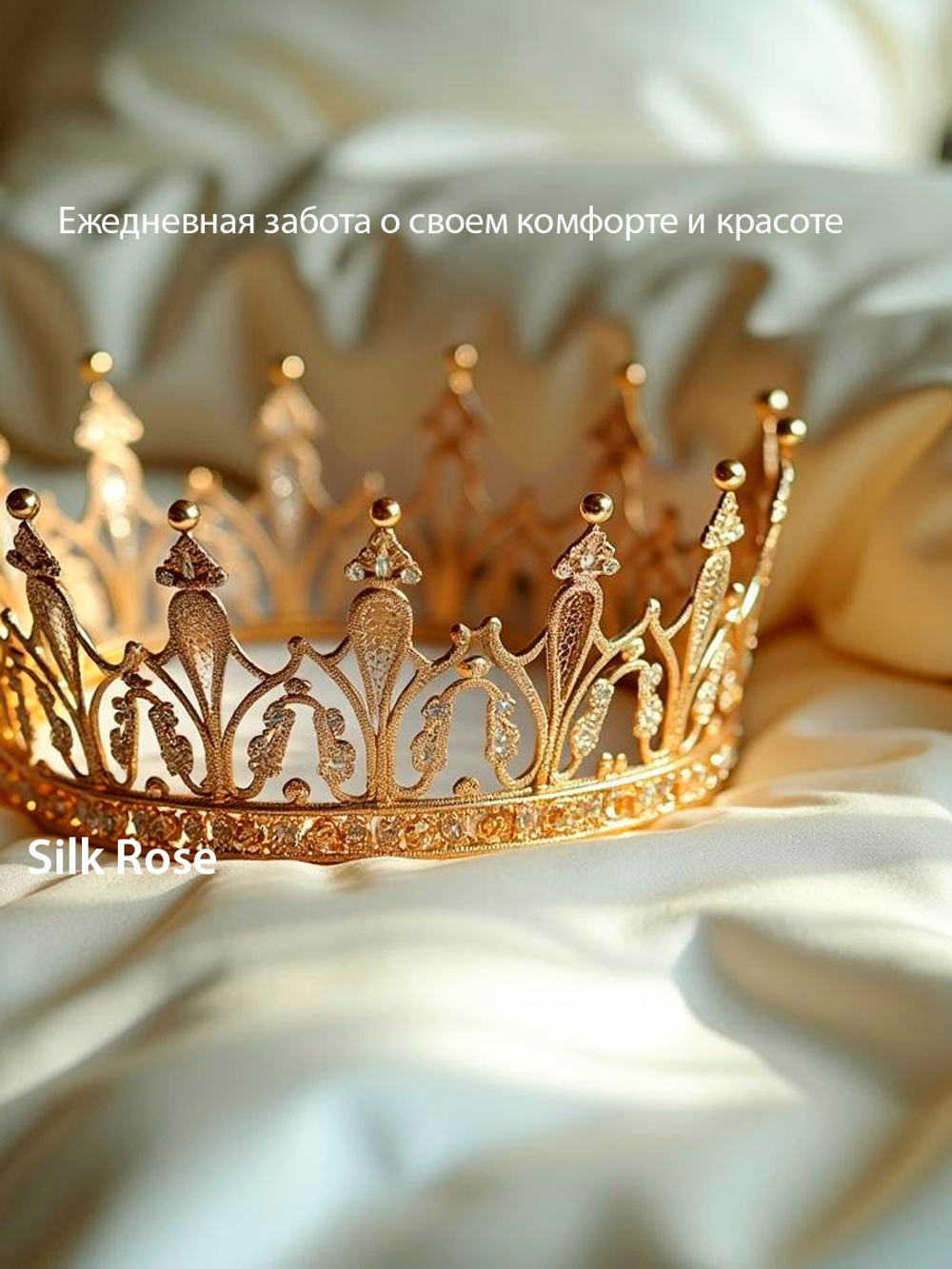 Шелковая наволочка 40х60, цвет Сияющий жемчуг