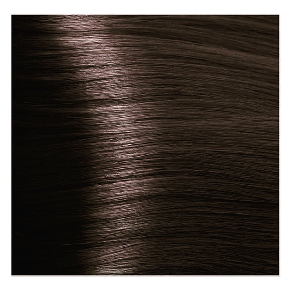 Крем краска для волос с гиалуроновой кислотой Kapous, 100 мл - HY 5.35 Светлый коричневый каштановый