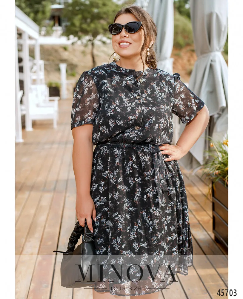 Платье 0161-черный Minova