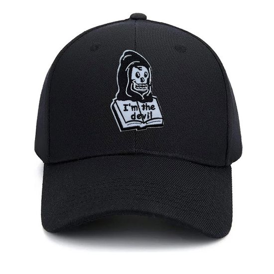 Нашивка термоаппликация на одежду и на рюкзак. I am Devil. Скелет