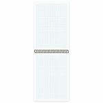 Блокнот А5 80 л., спираль пластиковая, обложка пластик, клетка, BRAUBERG "Metropolis", СИНИЙ, 115569