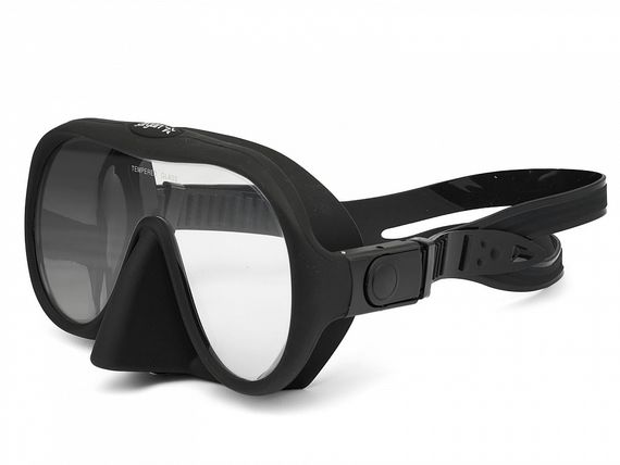 Набор маска+трубка в сумке Sargan Мастер-М черный/светло-бирюзовый