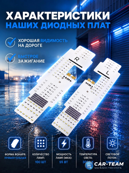 Светодиодные платы задних фонарей ВАЗ 2108, 2109, 21099, 2113, 2114