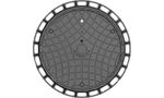 Люк канализационный Gidrolica Garden — пластиковый тип Л, черный
