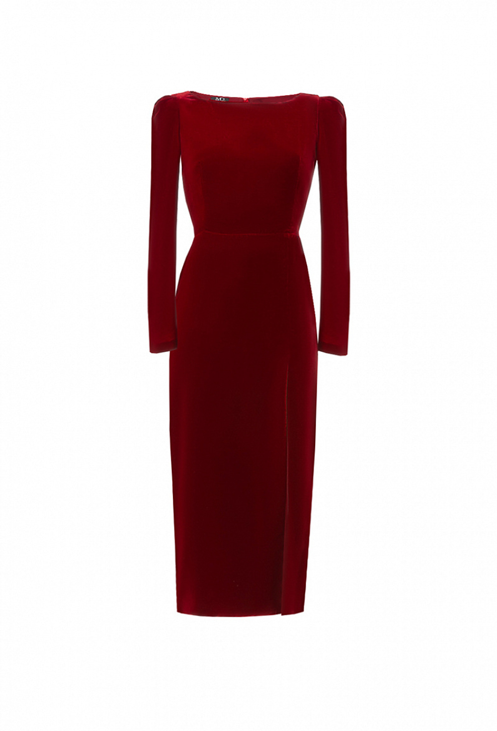 Бархатное платье c высоким разрезом 11-01-24 FW