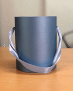 Шляпная коробка без крышки 12х13см цвет: Металлик (под заказ не берем ,купить можно остатки по наличию) .